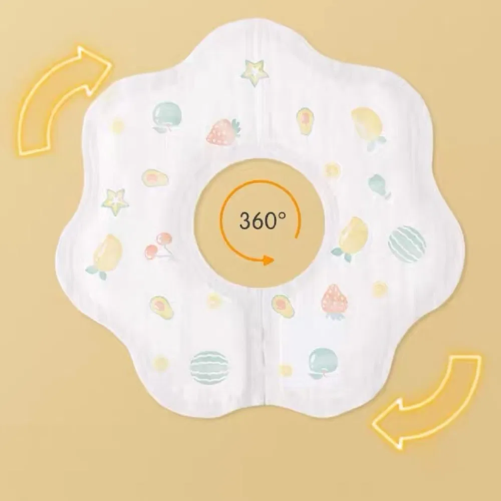 Soft 100% Cotton Muslin Baby Fabric Children Flower Style Newborn Baby Bibs