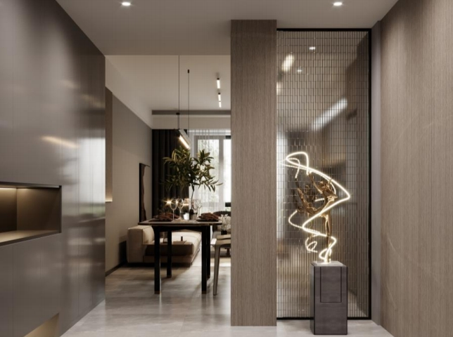 Metallic-Surface WPC Panel Durable Cladding for Modern Commercial Spaces