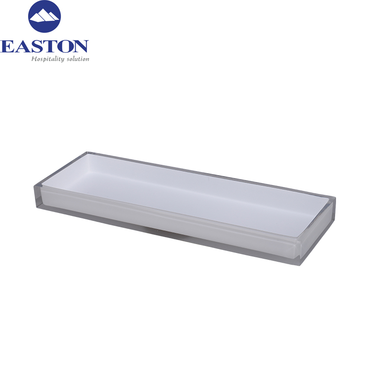 New Arrival Hotel Bathroom White Resin Soap Dispenser