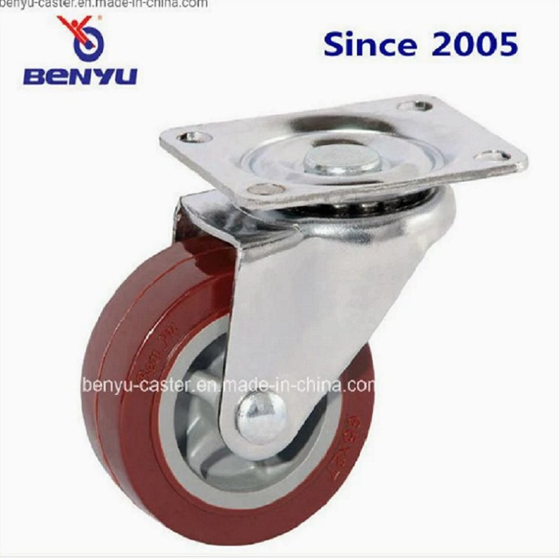 Benyu Caster - Light Duty Industrial Swivel /Rigid /Brake PU Caster and Wheel for Small Carts