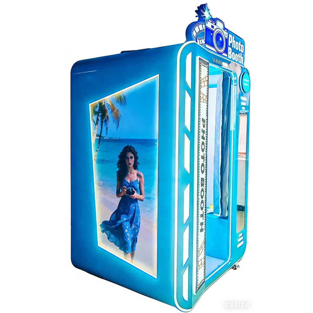 Mirror Photo Booth Machine Instant Print Photo Booth Vending Machine with Printer Kiosk