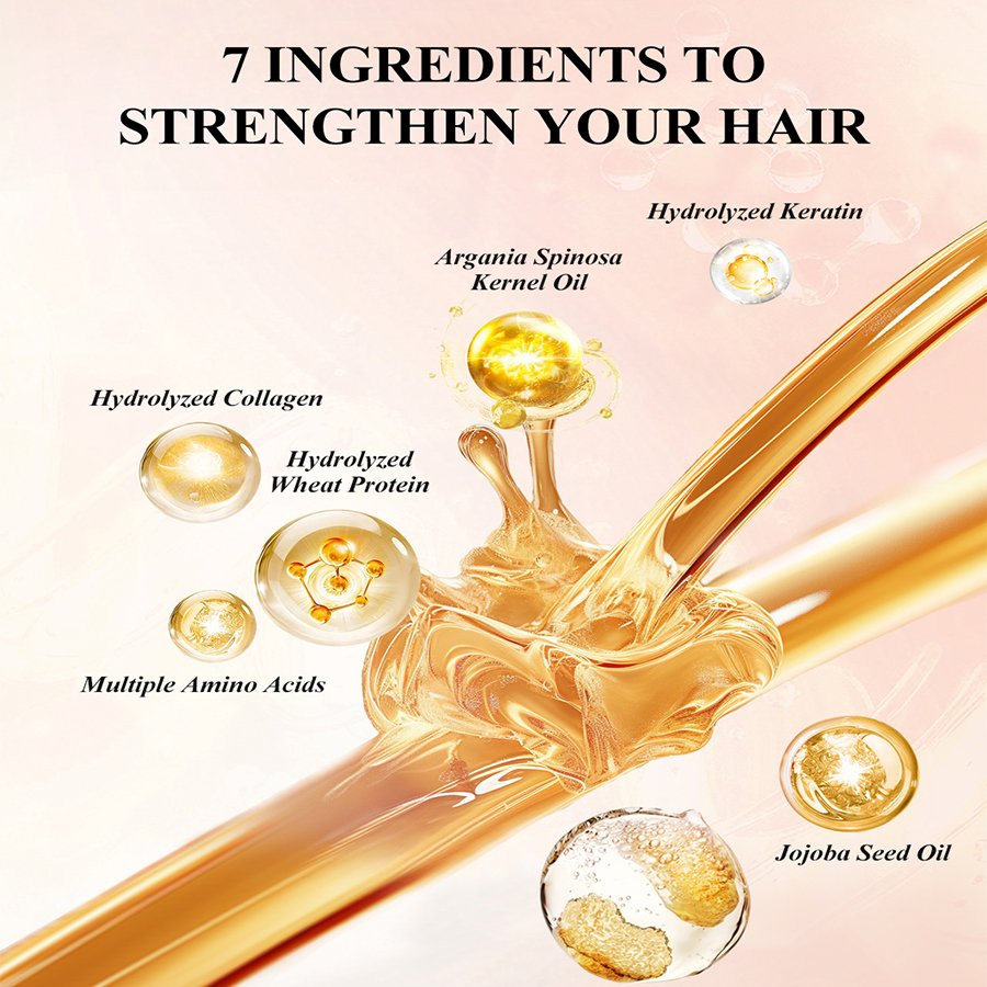 Triple Keratin Hair Mask for Deep Repair Nourishment and Shine