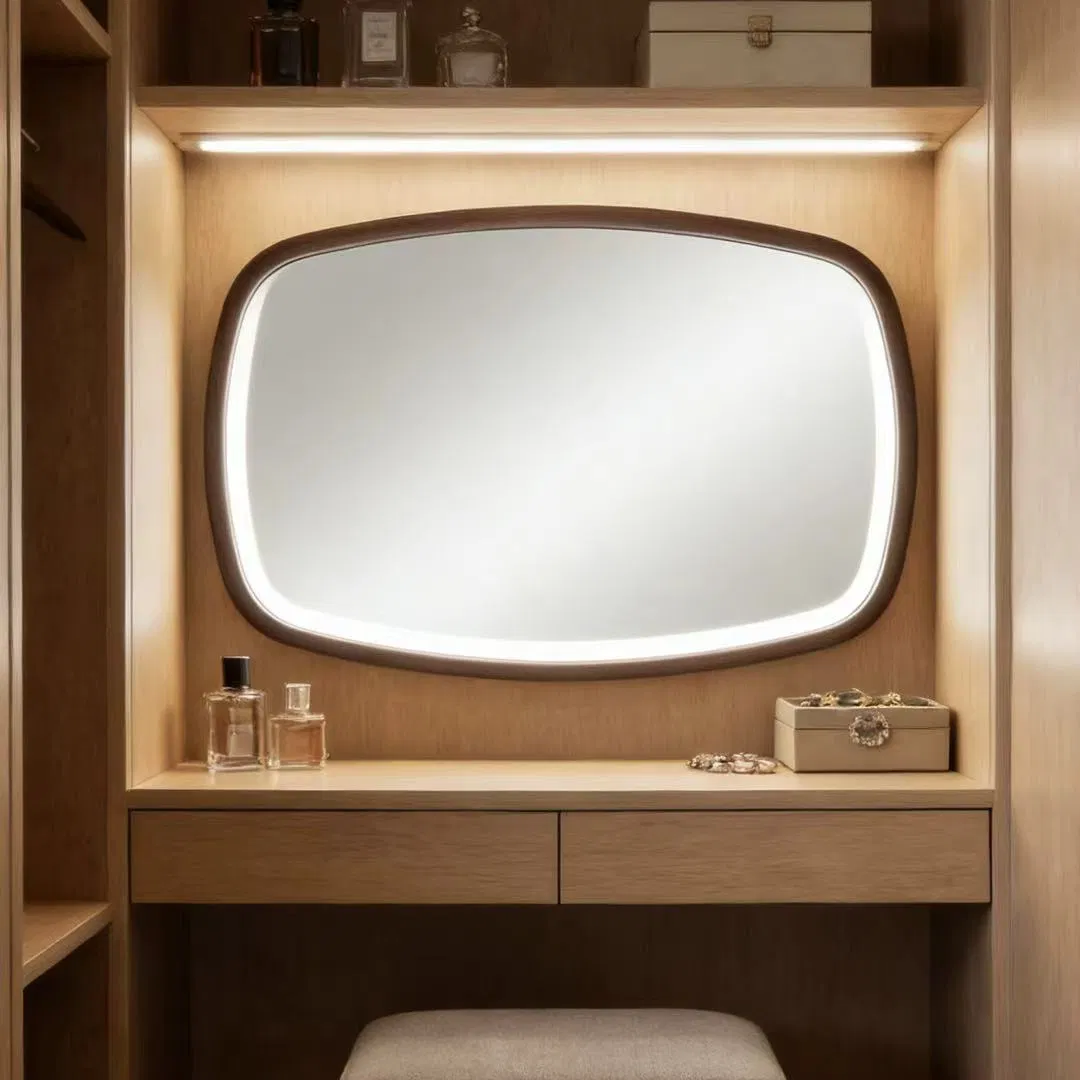 Nordic - Style Bedroom Home Tabletop Wall - Mounted Modern Console Mirror