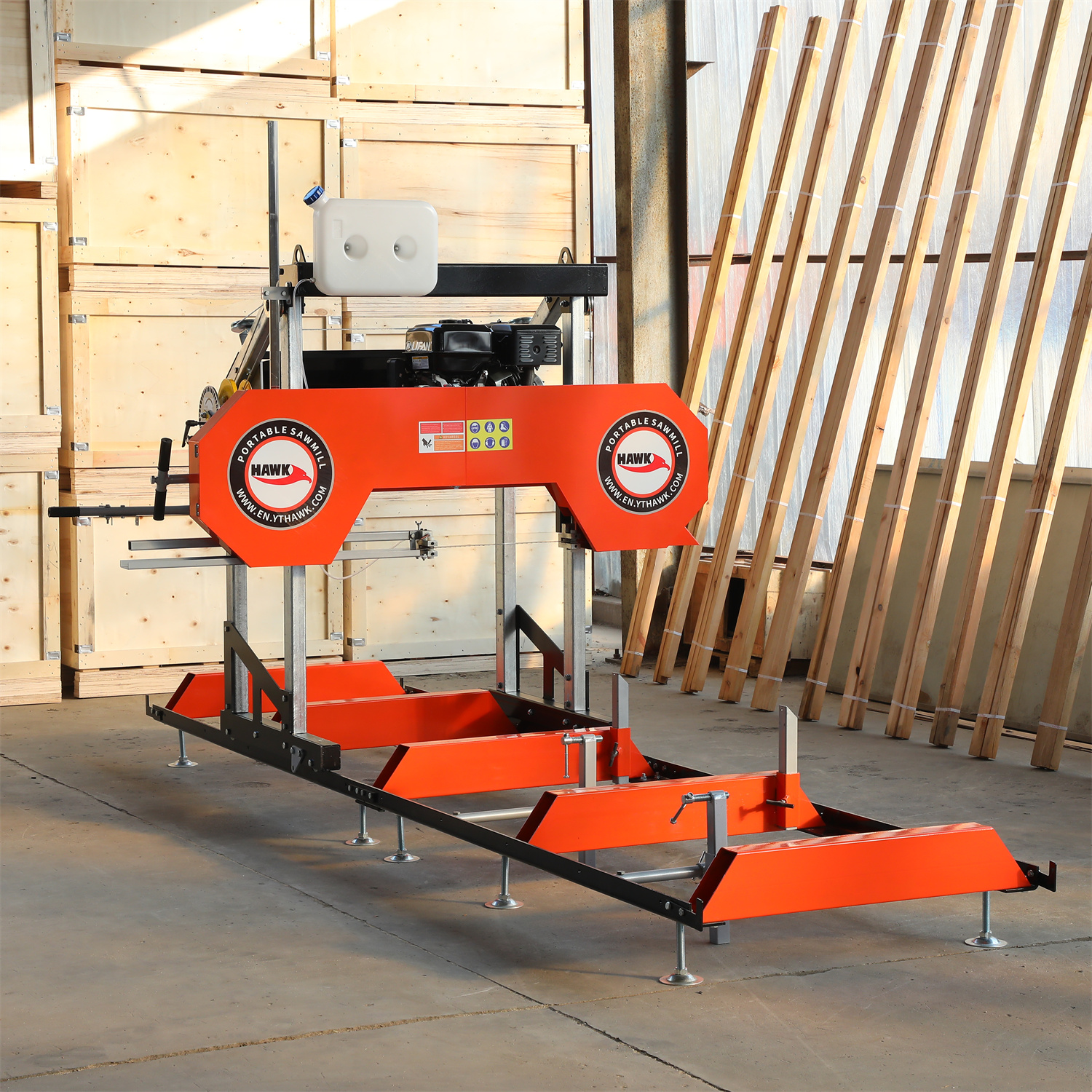 Пилорама бензиновая горизонтальная