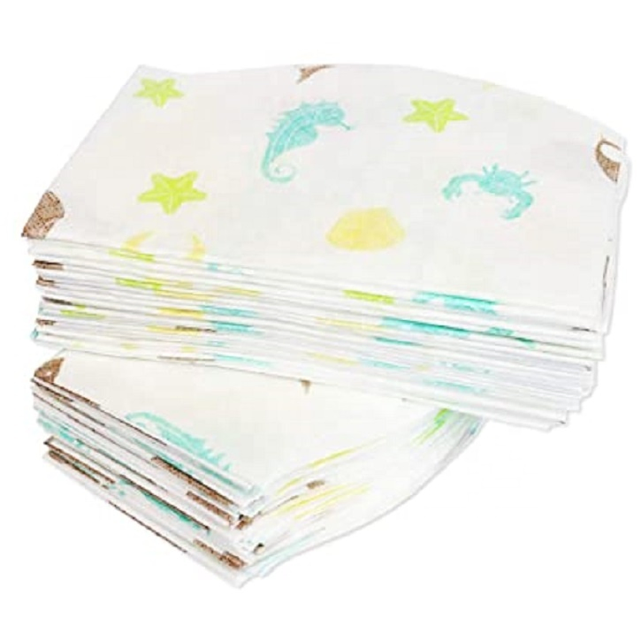 Customizable Cute Baby Bibs - Waterproof Non-Woven Feeding Essentials