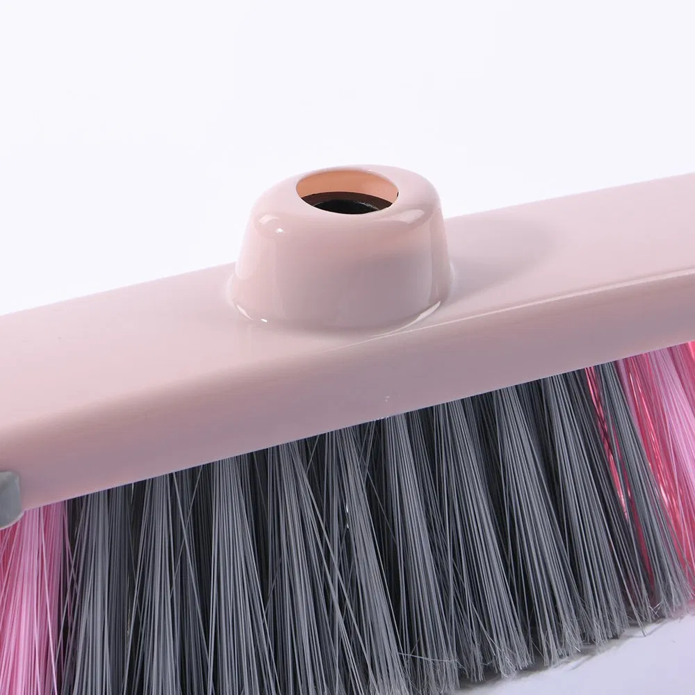 High Quality Colorful Plastic Soft Bristle Dust Cleaning Broom Head
