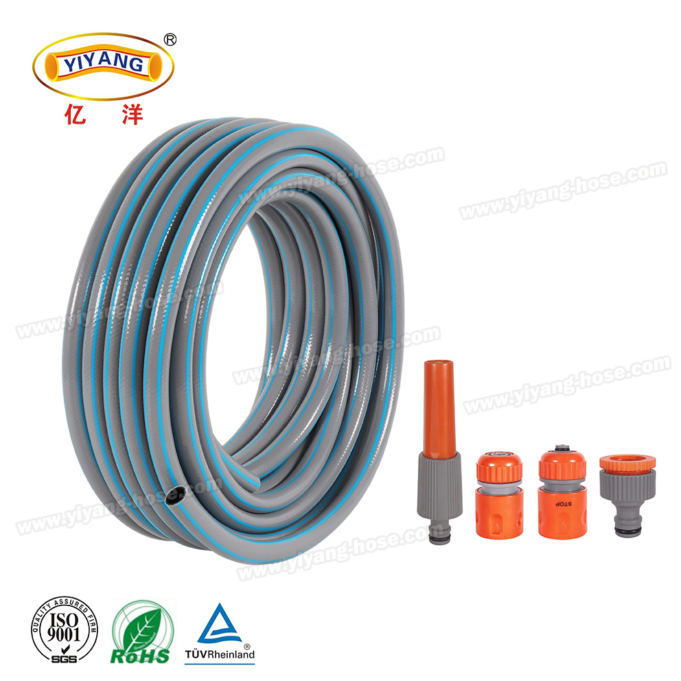 Heavy-Duty 1/2 Inch PVC Garden Hose with Quick Connect Fittings