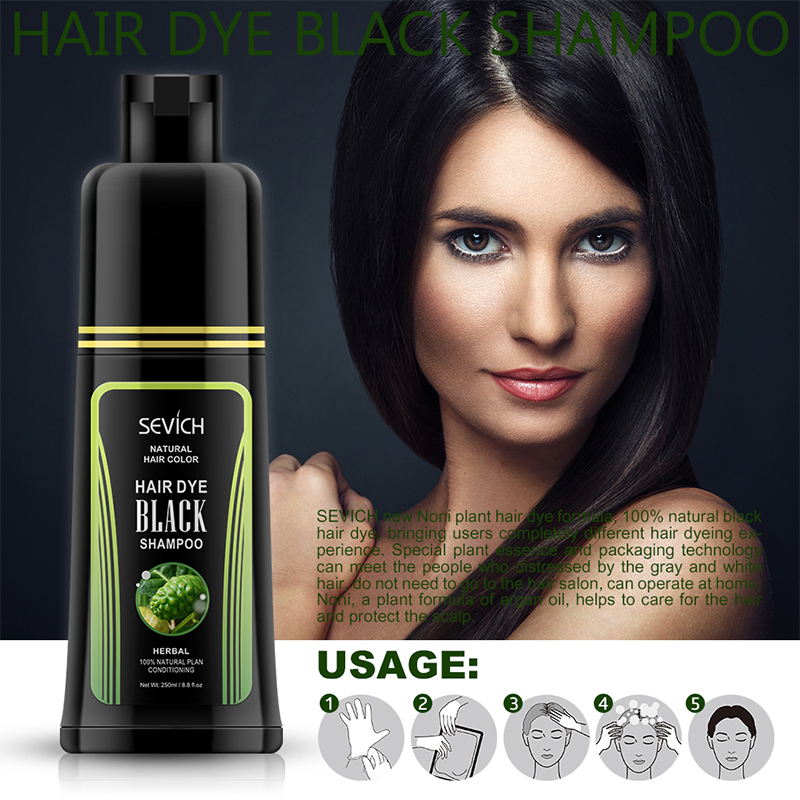No Side Effect Natural Hair Black Shampoo for Black Women