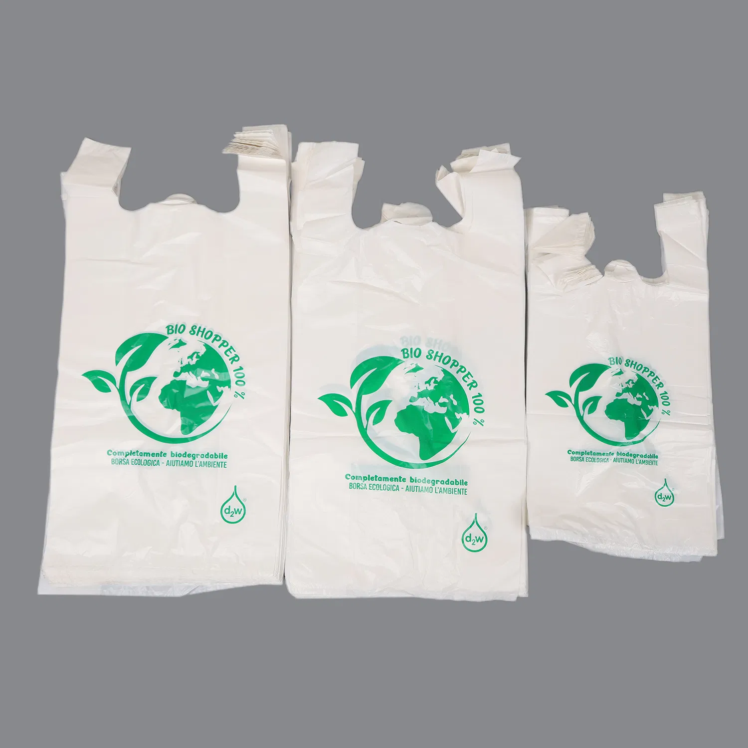 Customized Available HDPE LDPE Biodegradable Waterproof Plastic Handle Shopping Packaging Bag T-Shirt Bag