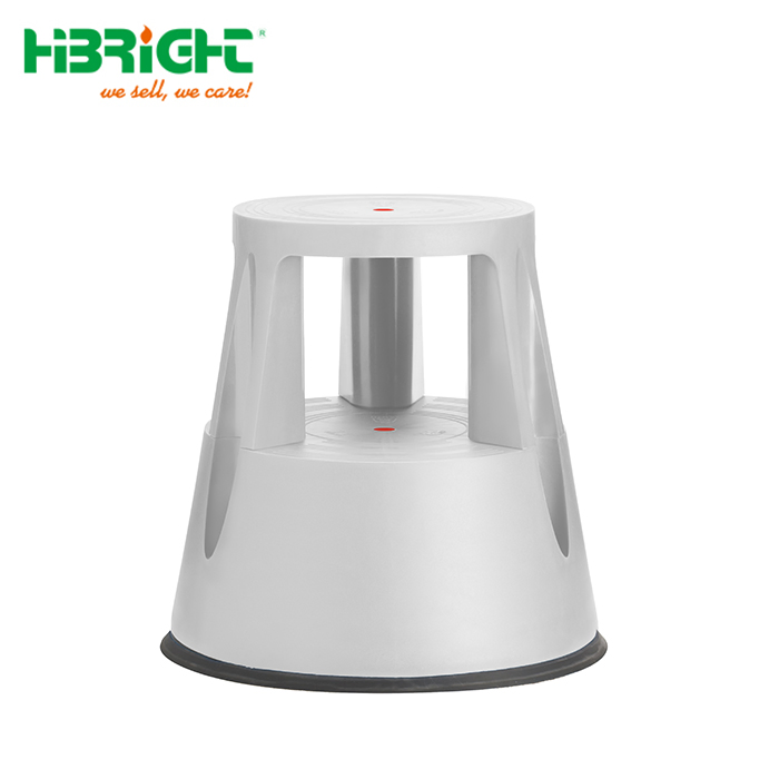 Fashion Store Office Strong Approved Plastic 2 Kick Rolling Step Ladder Stool