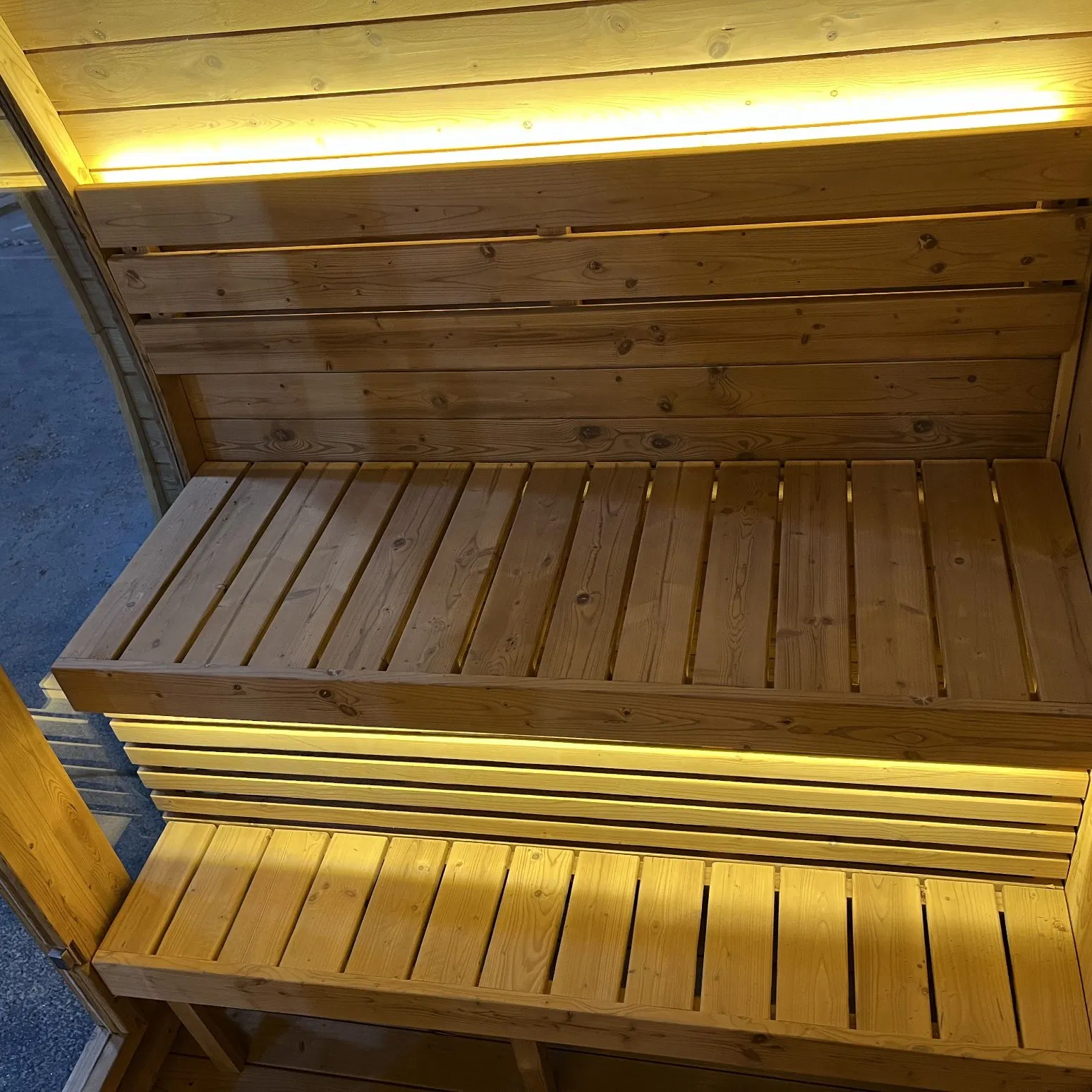 New Design Thermo Spruce /Cedar Pure Cube Outdoor Sauna Room Traditional Wet Steam Sauna with Electric Heater