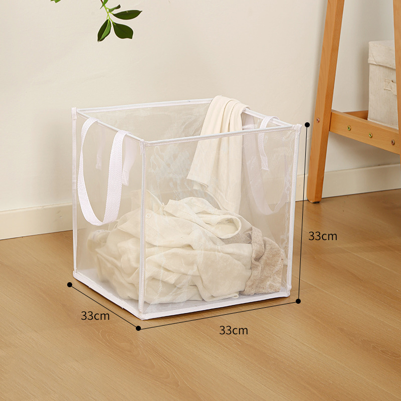 Portable Foldable Laundry Basket Fine Mesh Easy to Carry Portable Mi24066