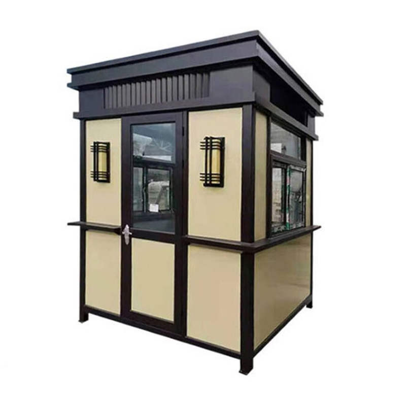 Portable Single Person Steel Structure Stylish Modular Security Guard House for School Duty and Security Needs Kiosk