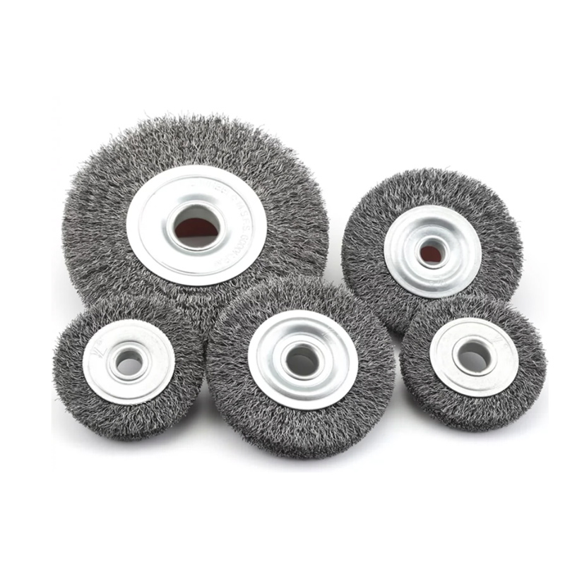 Проволочная щетка-колесо для дрели (латунь, медь, нержавейка)