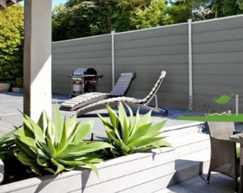 Outdoor WPC Wood Plastic Composite Fencing Panel Garden Fence