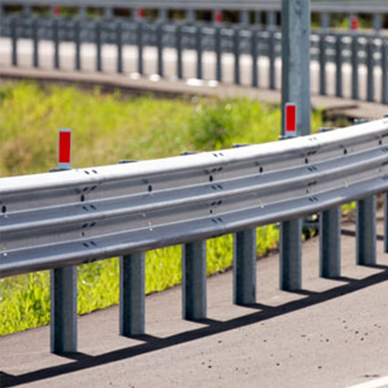 Galvanized Metal Thrie Beam Highway Crash Barrier