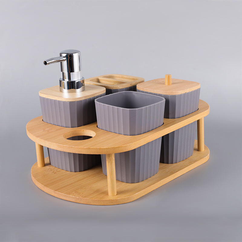 Custom Bathroom Set and Bath Accessories for Home and Hotels Tooth Brush Holder Cotton Box