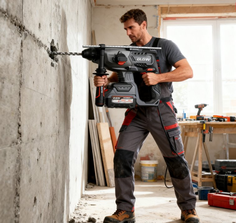 Аккумуляторный отбойный молоток 20V для бетона