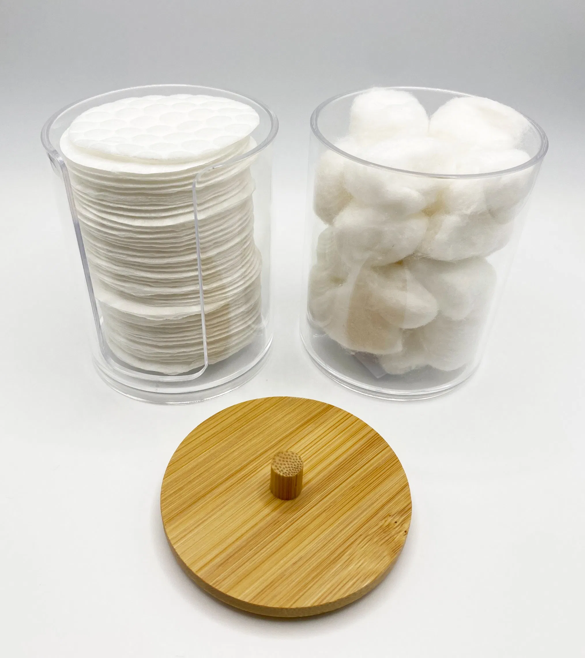 Promotional Gift Makeup 2 in 1 Q-Tip and Cotton Pad Jar Kit
