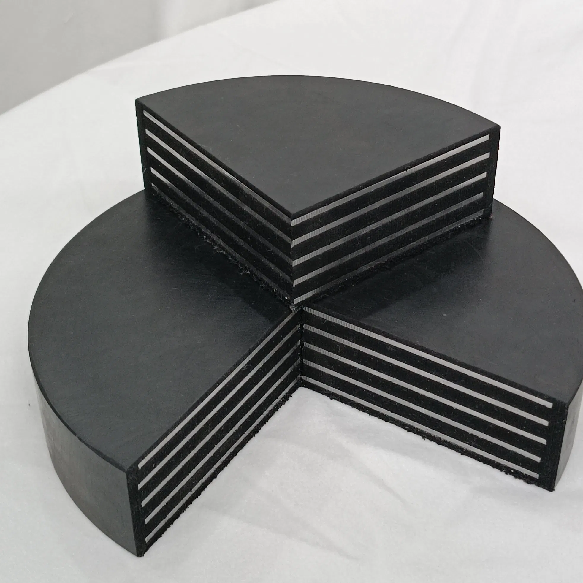 Laminated Neoprene Rubber Bridge Bearing Pad Shock Absorbing Rubber Elastomeric Bearing Pads