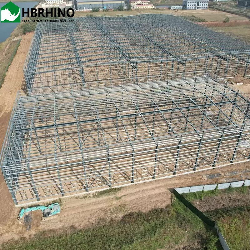 Multi-Story Large Span Prefabricated Steel Structure for Workshops Plants Warehouses Museums Gyms Shopping Malls and More