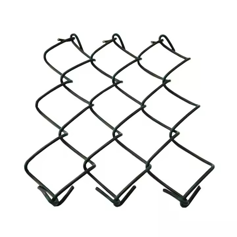6FT Black Chain Link Fence Galvanized Chain Link Fence Rolls Chain Link Wire Mesh Fence