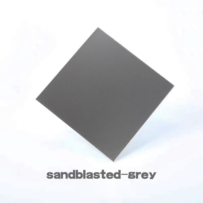 T&C Bl75 High-End Sandblasted PVD Coated Wine Red Color Sheet Beadblasted Decorative Stainless Steel Sheet for Furniture