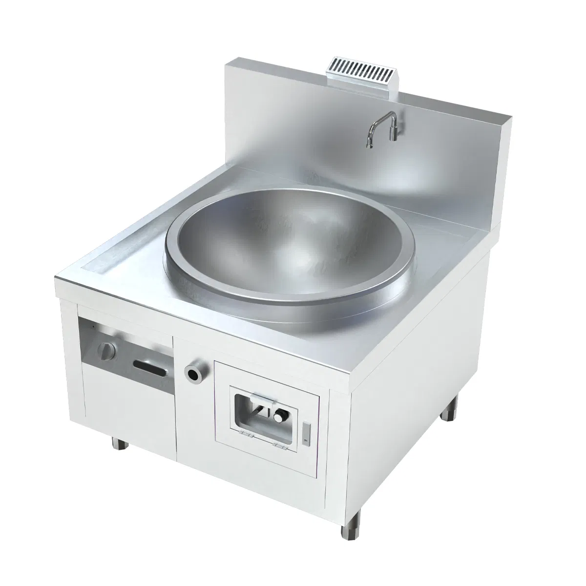 60cm Heavy-Duty Stainless Steel Commercial Gas Stove for Wok