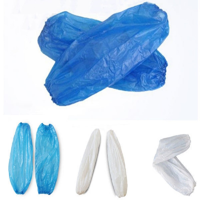 100 Pieces of Arm Sleeves, Made of Non-Woven Plastic PE PP Fiber Sleeve Covers with Elastic Closures Stretchble
