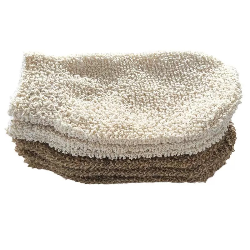 Manufacturers Wholesale Jute Adult Deep Cleansing Bath Scrubbing Mud Bath Gloves