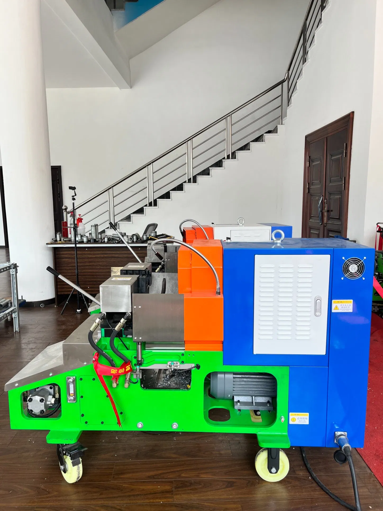Quality Certification High Precision Frequency Conversion Power Pipe Threading Machine for Industrial Use
