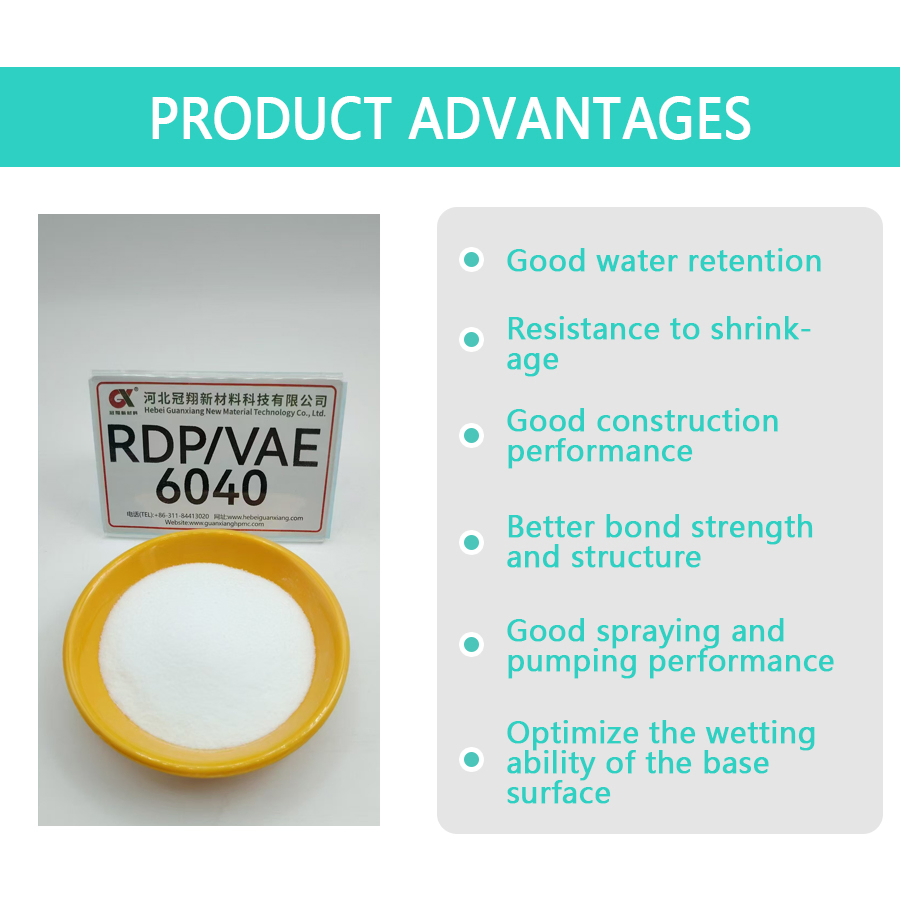 Industrial Grade Construction Adhesive Rdp Powder Gypsum Mortar Additive Vae/Rdp Powder with Factory Price