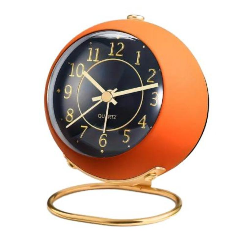 Wholesale 1PC Metal Silent Portable Simple Fashion Furnishings Creative Desk Table Clocks Home Decor
