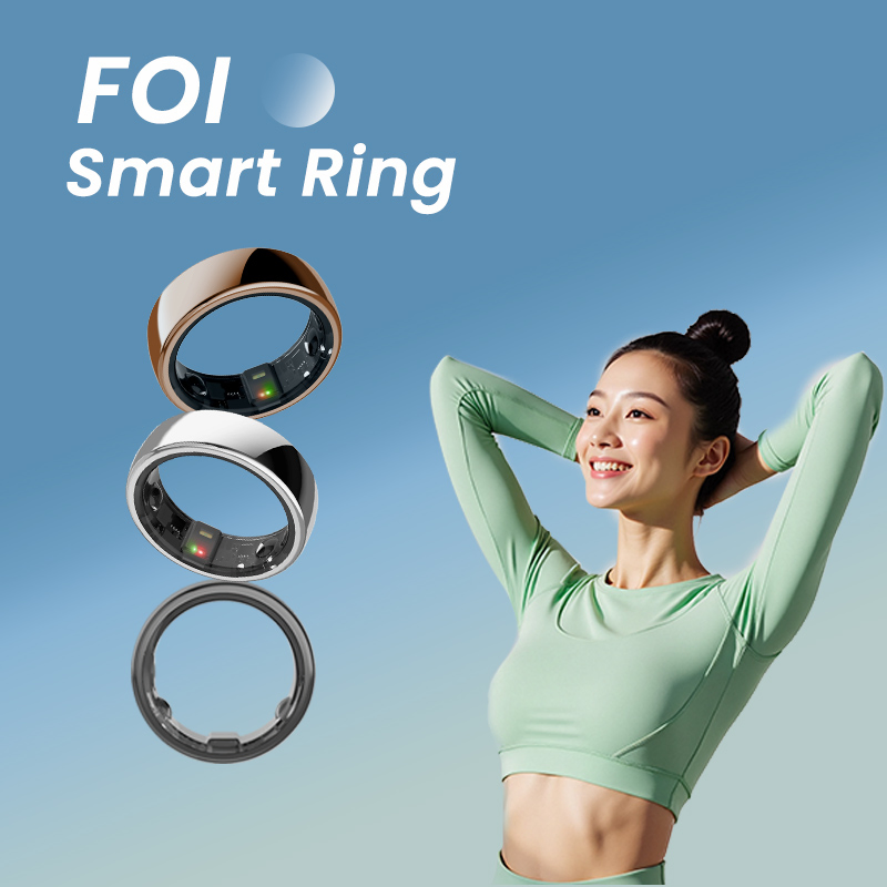 Medical Supplies Electronic Biometric Blood Glucose Meter GPS Ring Smart Titanium Ring for Men Fitness Tracker