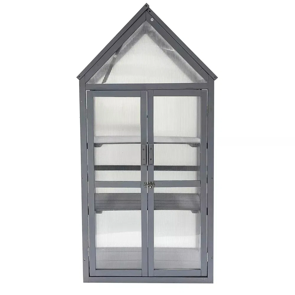 Metal Framed Greenhouse, Indoor Outdoor Raised Planter Box Protection
