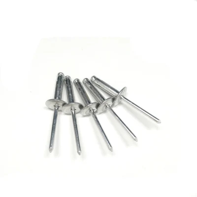 Bulbex Rivet Tri Fold Open End Type Round Head Pop Blind Rivet Automobile Applied