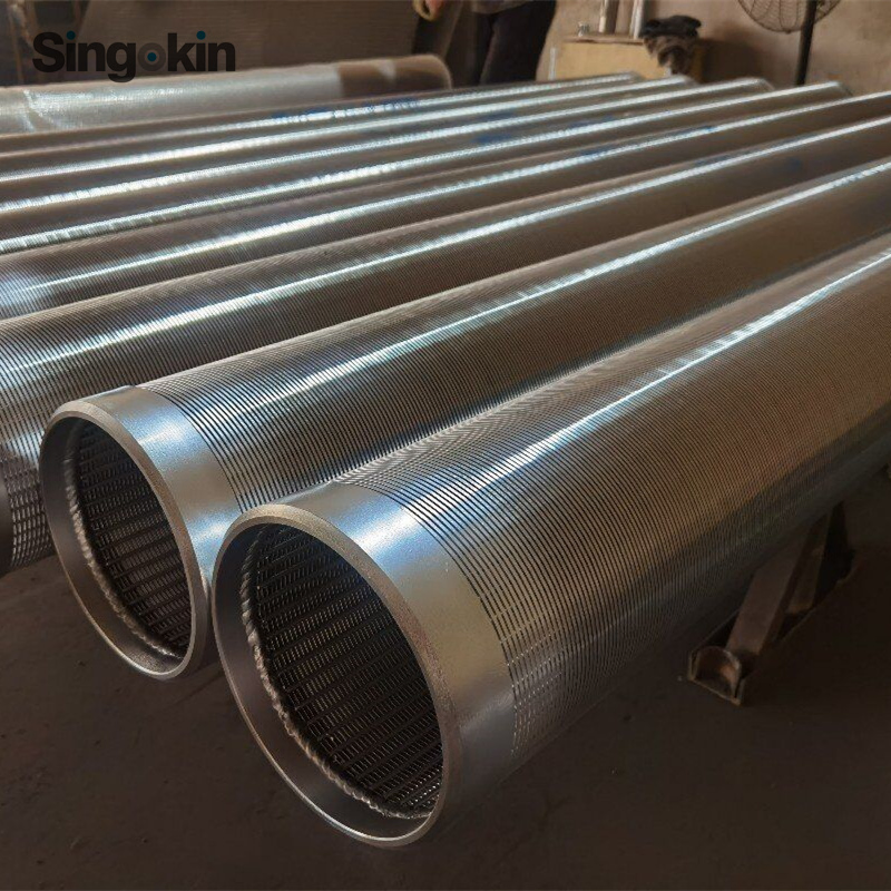 Continuous Slot Stainless Steel Water Well Screen for Drilling Casing Pipe