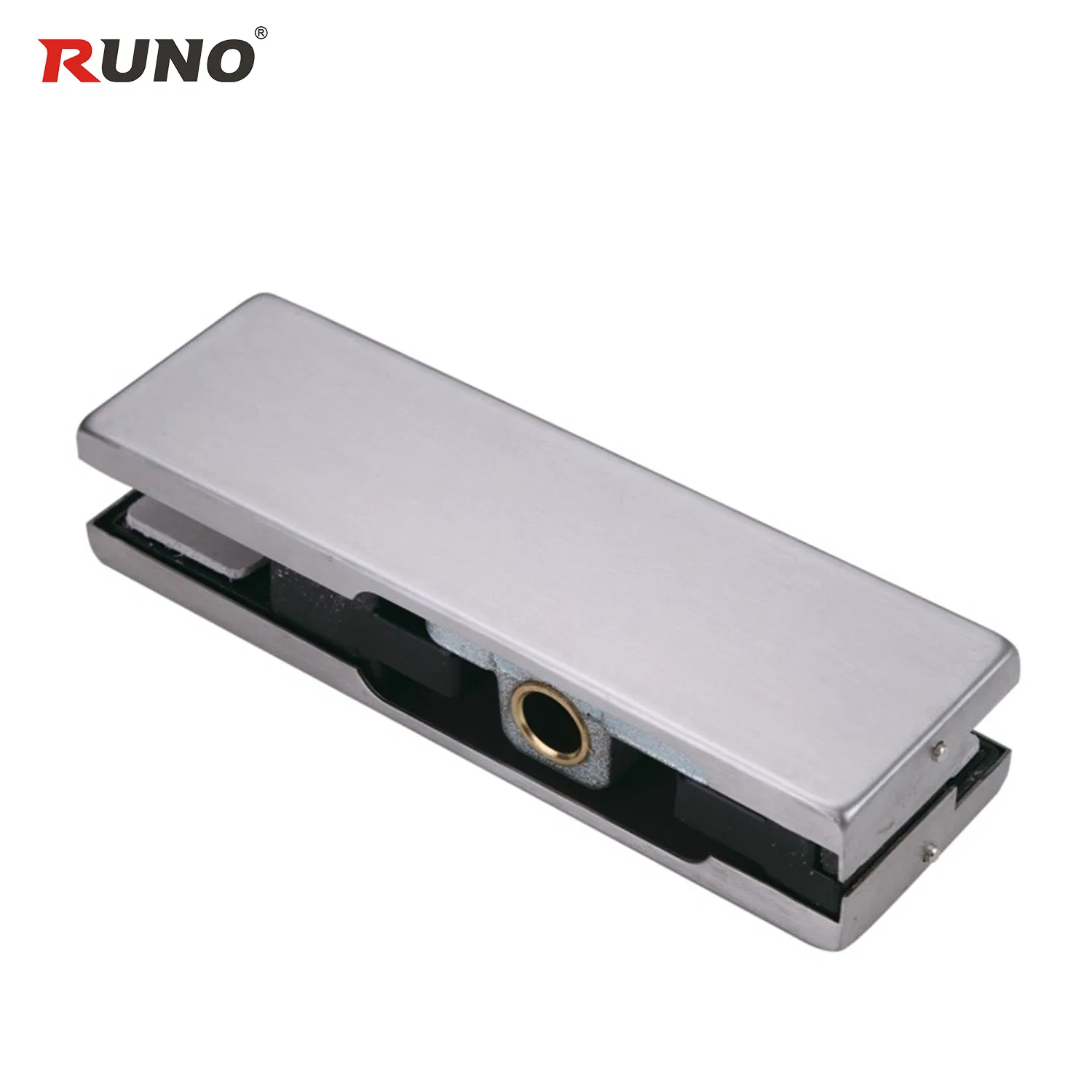 Swing Glass Door Stainless Steel Clamp with Key Lock