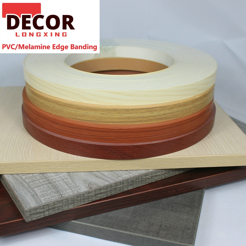 Tapacantos Melamine Board 18mm Hot Selling White Blanco Textured Furniture Edging Trim PVC Edge Banding Tape