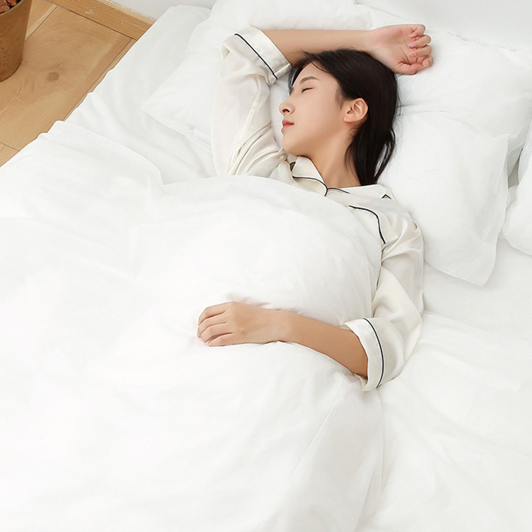High Quality White Disposable Travel Bed Cover Three and Four-Piece Suite Hotel Disposable Bedding Set