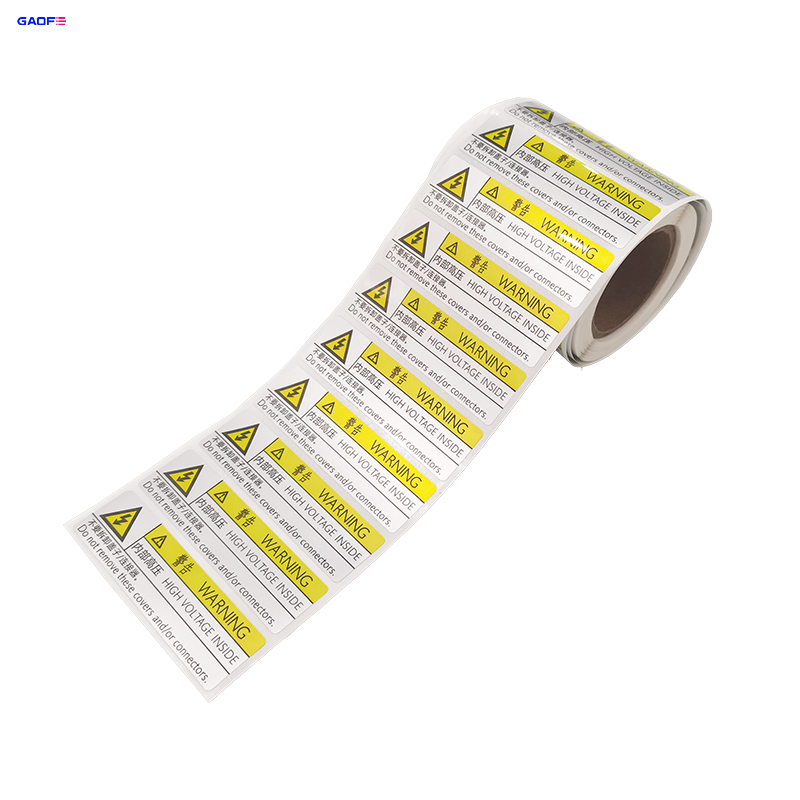 Label Private Polyester Sticker Sliver Pet Sticker