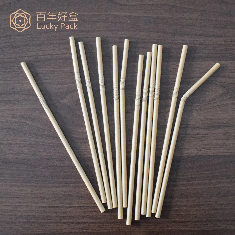 High Quality Compostable Drinking Straws Sharp End
