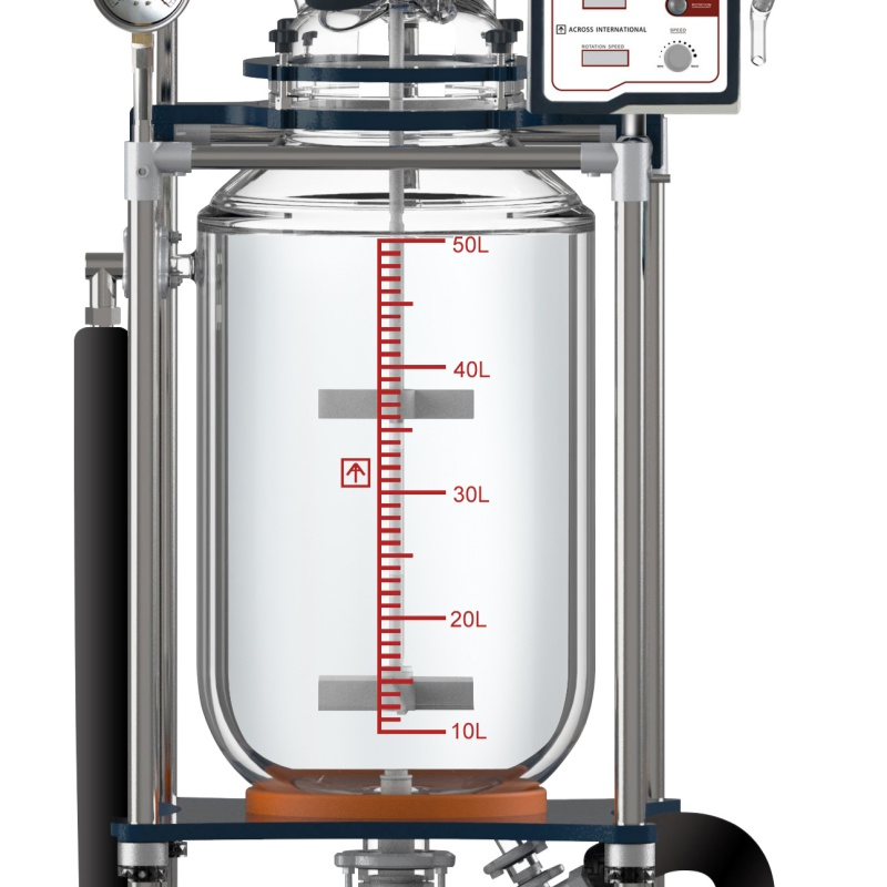 Vacuum Stirring Double-Layer Glass Reactor Borosilicate Glass Reaction Kettle Laboratory Glass Kettle