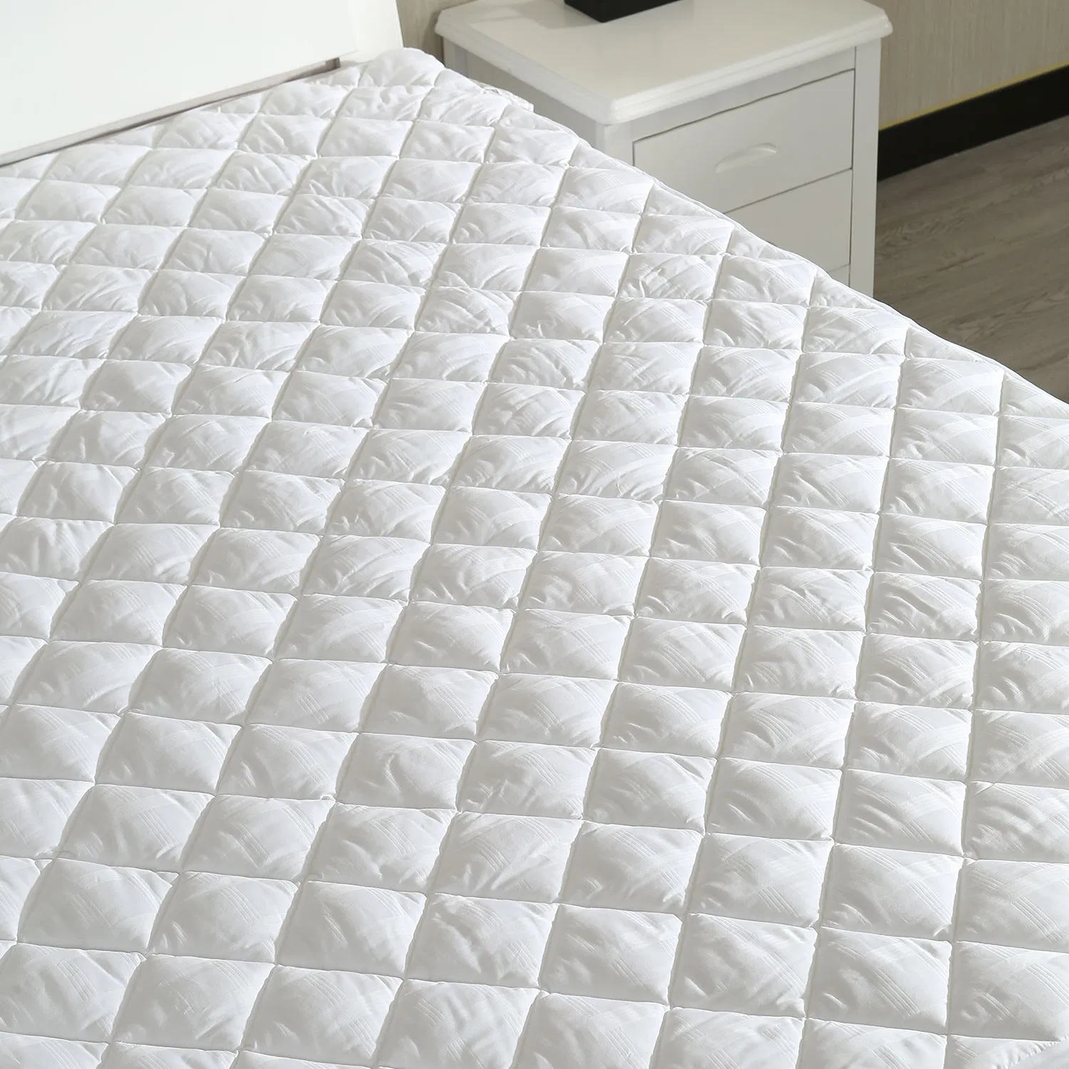 Hot Selling Customized Size Breathable Waterproof Dobby Cotton Fabric Mattress Cover