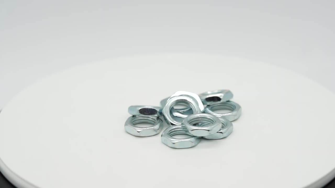 Hexagon Head Self-Locking Flange Nuts with Flush Vertical Groove and Serration