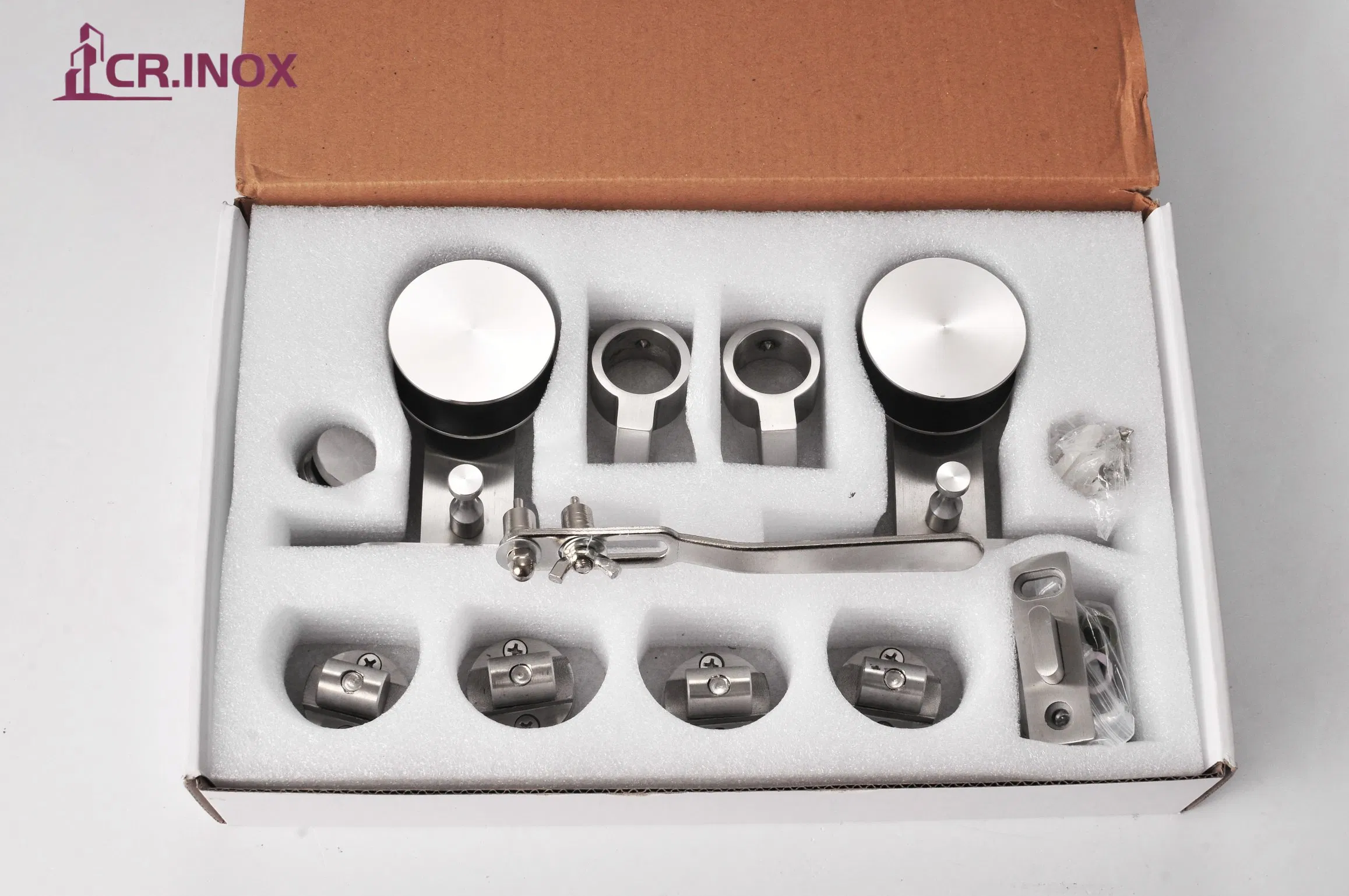 Stainless Steel Shower Glass Sliding Door Fitting Hardware Wooden Door Fitting