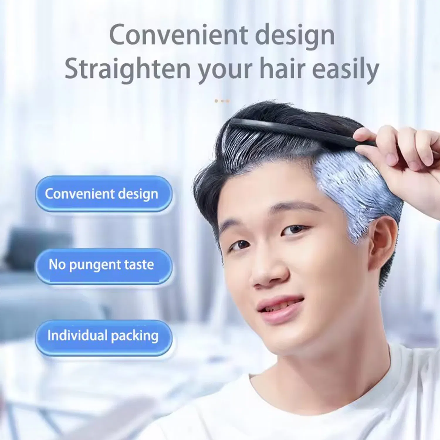 Organic Safe and Effective Hair Perm Straightening Cream