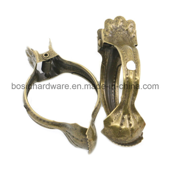 Antique Brass Cafe Metal Curtain Clips