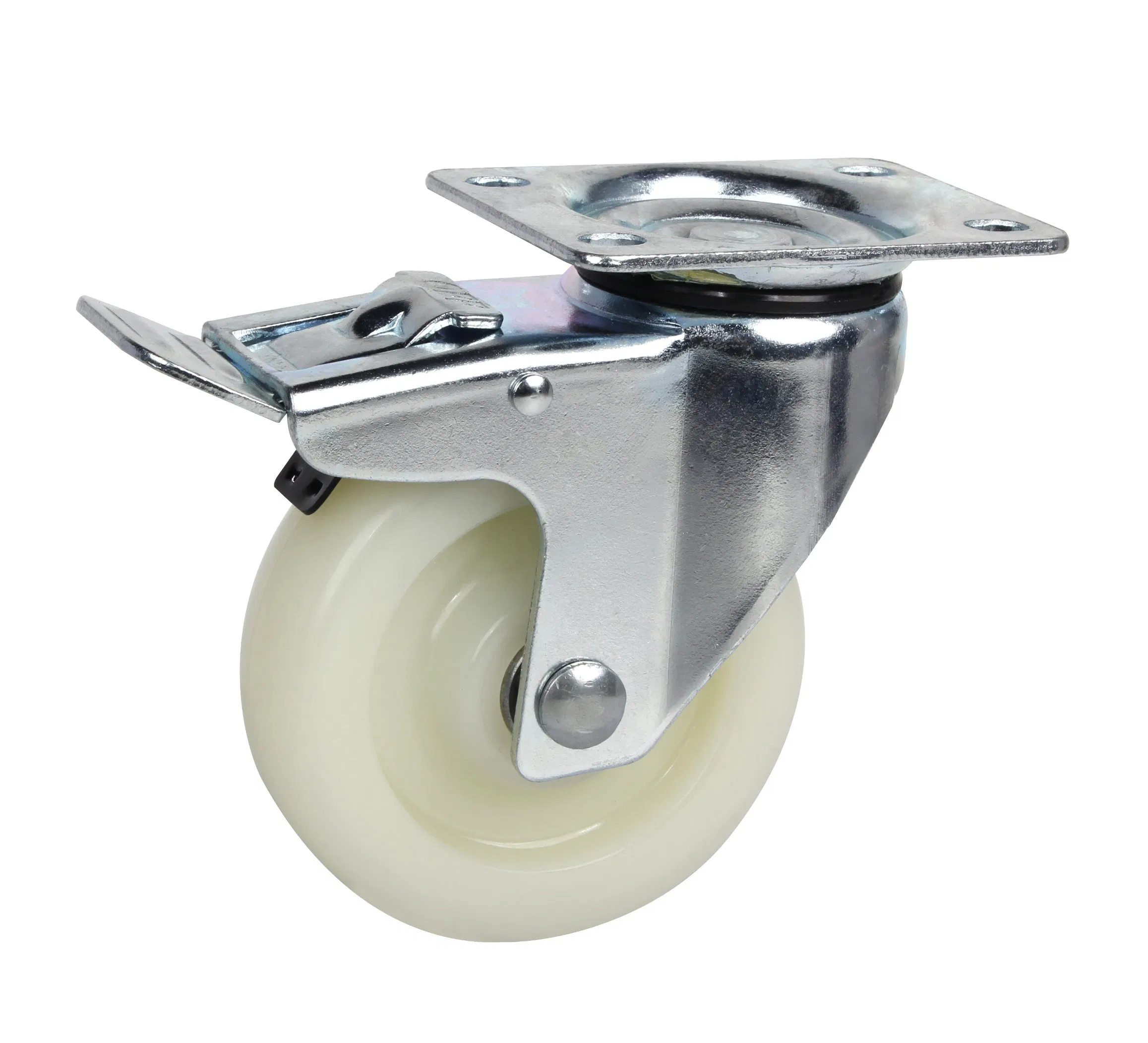 Durable Industrial Caster Wheel with Easy Brake Installation Options