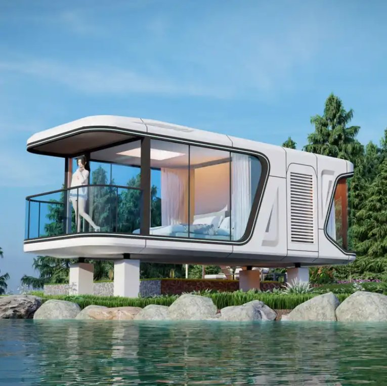 Modern Luxury Design Prefabricated Hotel / Capsule House / Prefab Villas